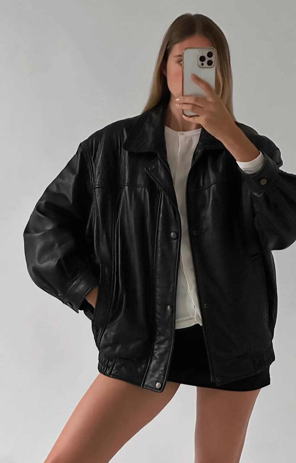 빈티지 레더자켓 상품이미지1