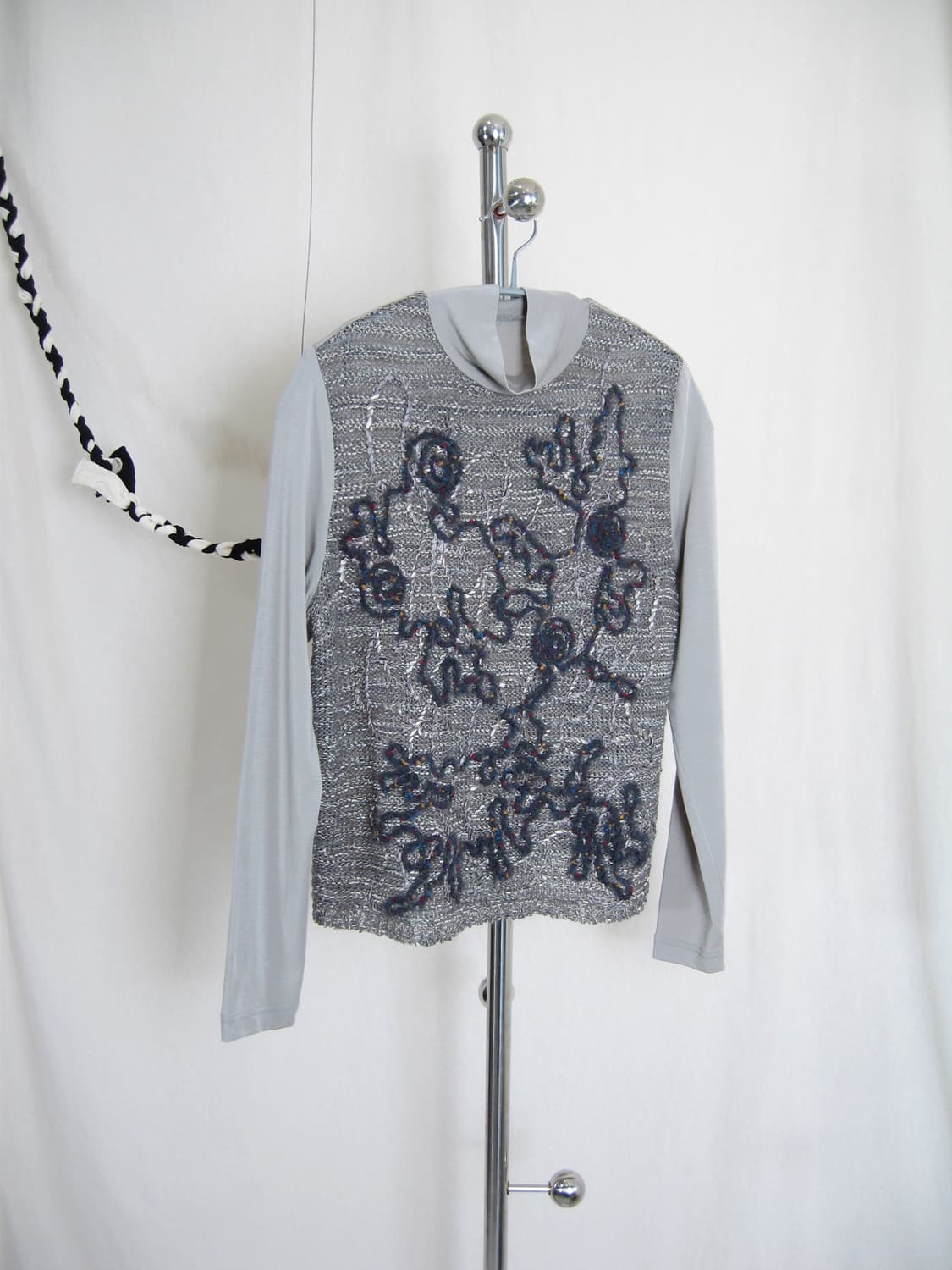 JPN 니티드 자수 탑 상품이미지1