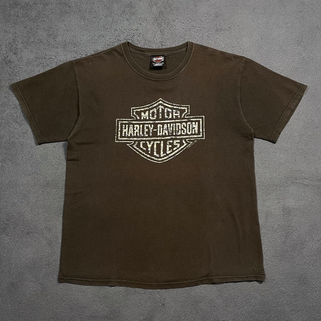 00's 할리데이비슨 브라운 반팔 상품이미지1