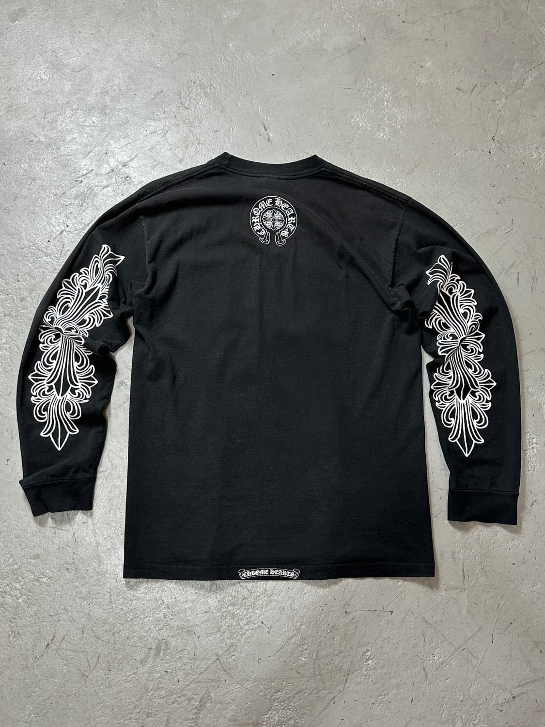 90’s 올드 크롬하츠 플로랄 롱슬리브 티셔츠 USA Made 상품이미지4