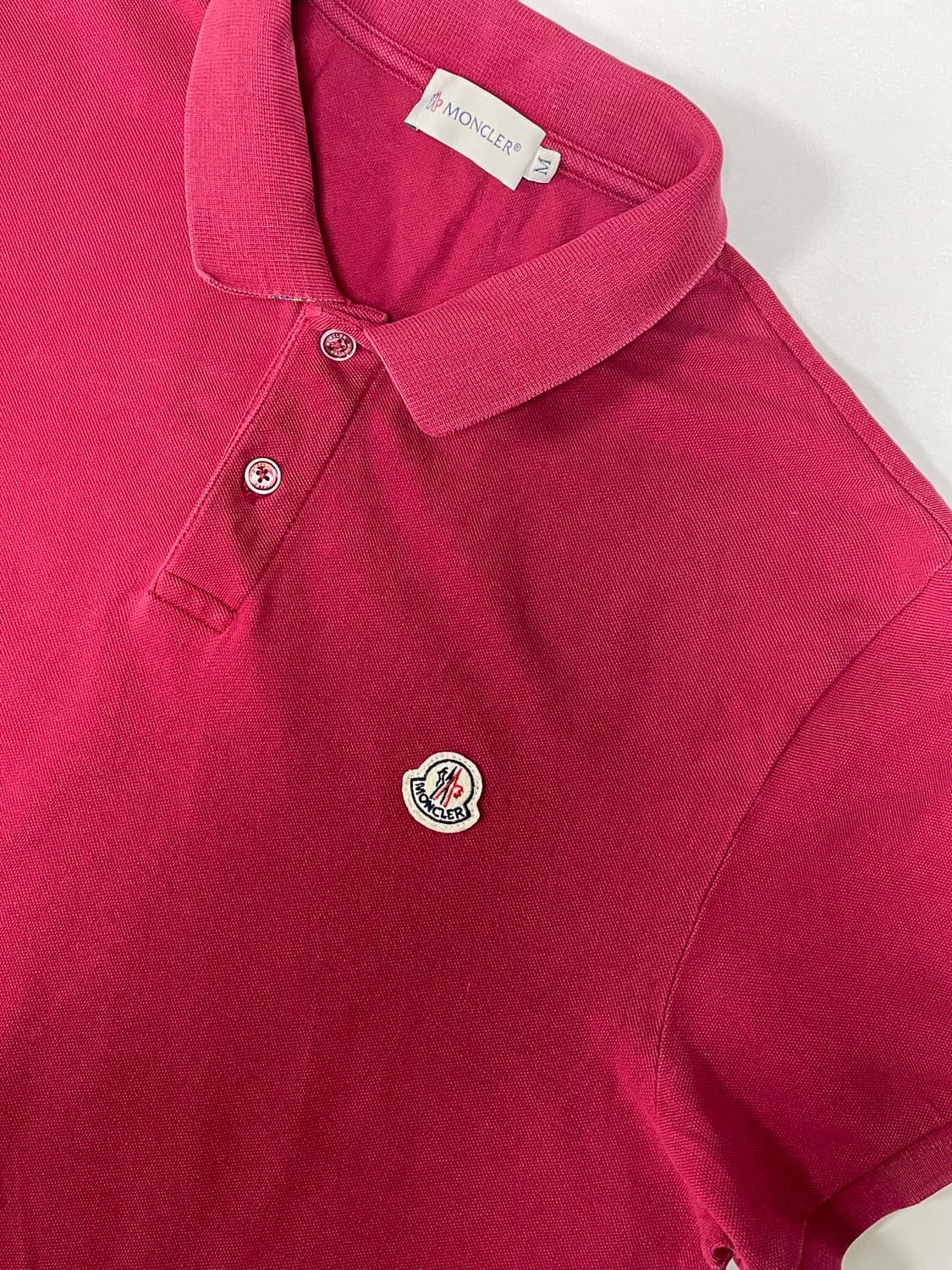 [M] 몽클레어 와펜 패치 코튼 PK 카라 반팔 티셔츠 상품이미지4