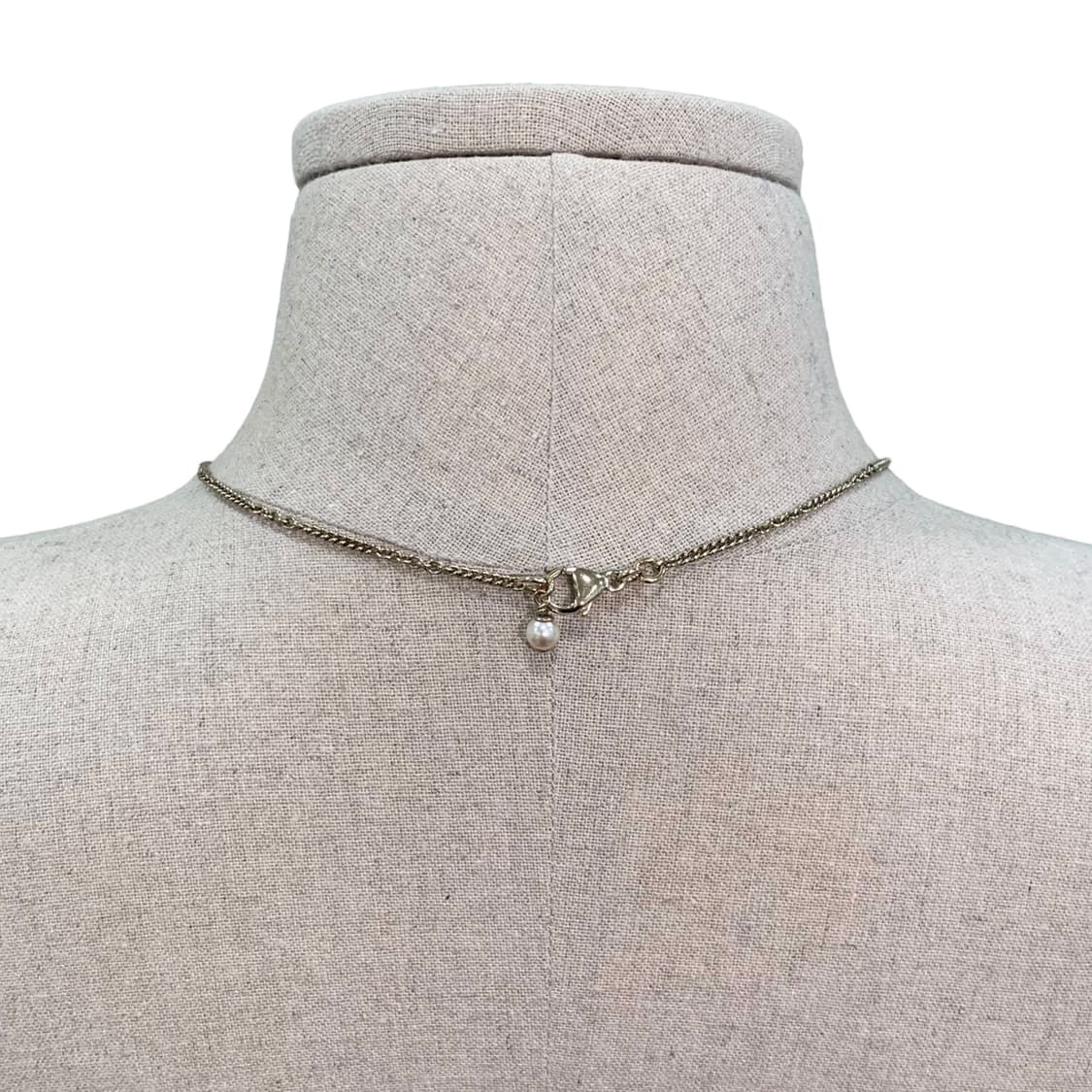 샤넬 크리스탈 진주 롱&숏 골드 목걸이 상품이미지5