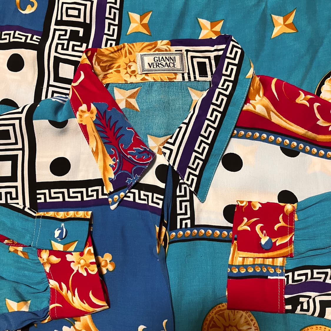 Gianni Versace 베르사체 아쿠아 바로크 패턴 셔츠 105 상품이미지6