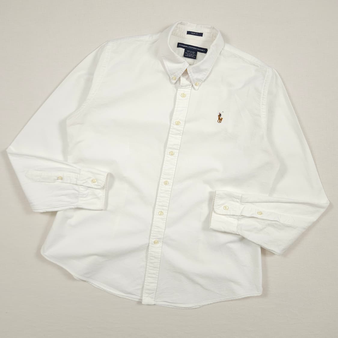 (14size) 폴로 랄프로렌 여성 슬림핏 화이트셔츠 상품이미지2