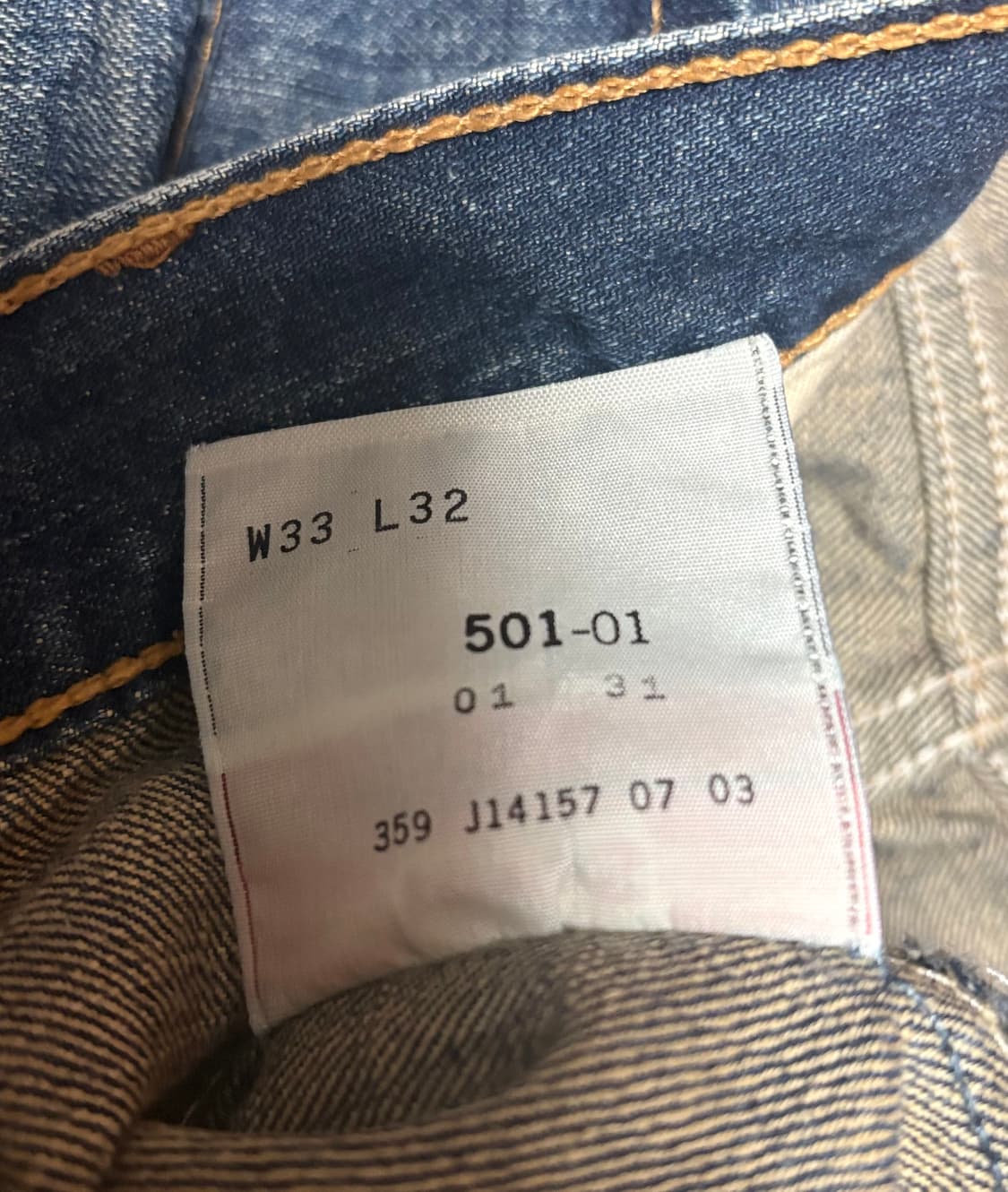 (33) 리바이스 빈티지 501 중청 데님 팬츠 진 상품이미지5
