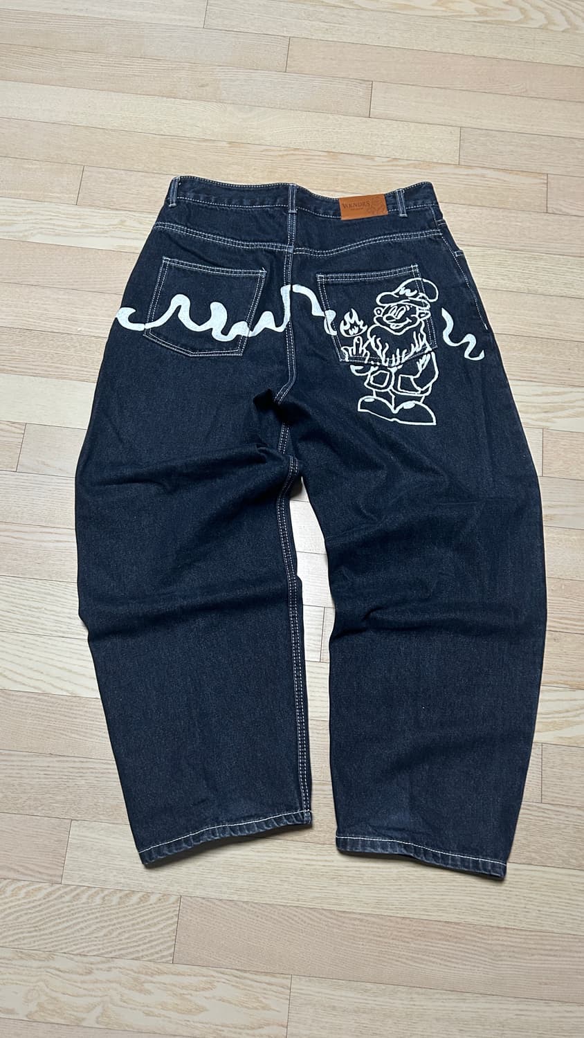 위켄더스 드워프 백프린팅 데님L 상품이미지1