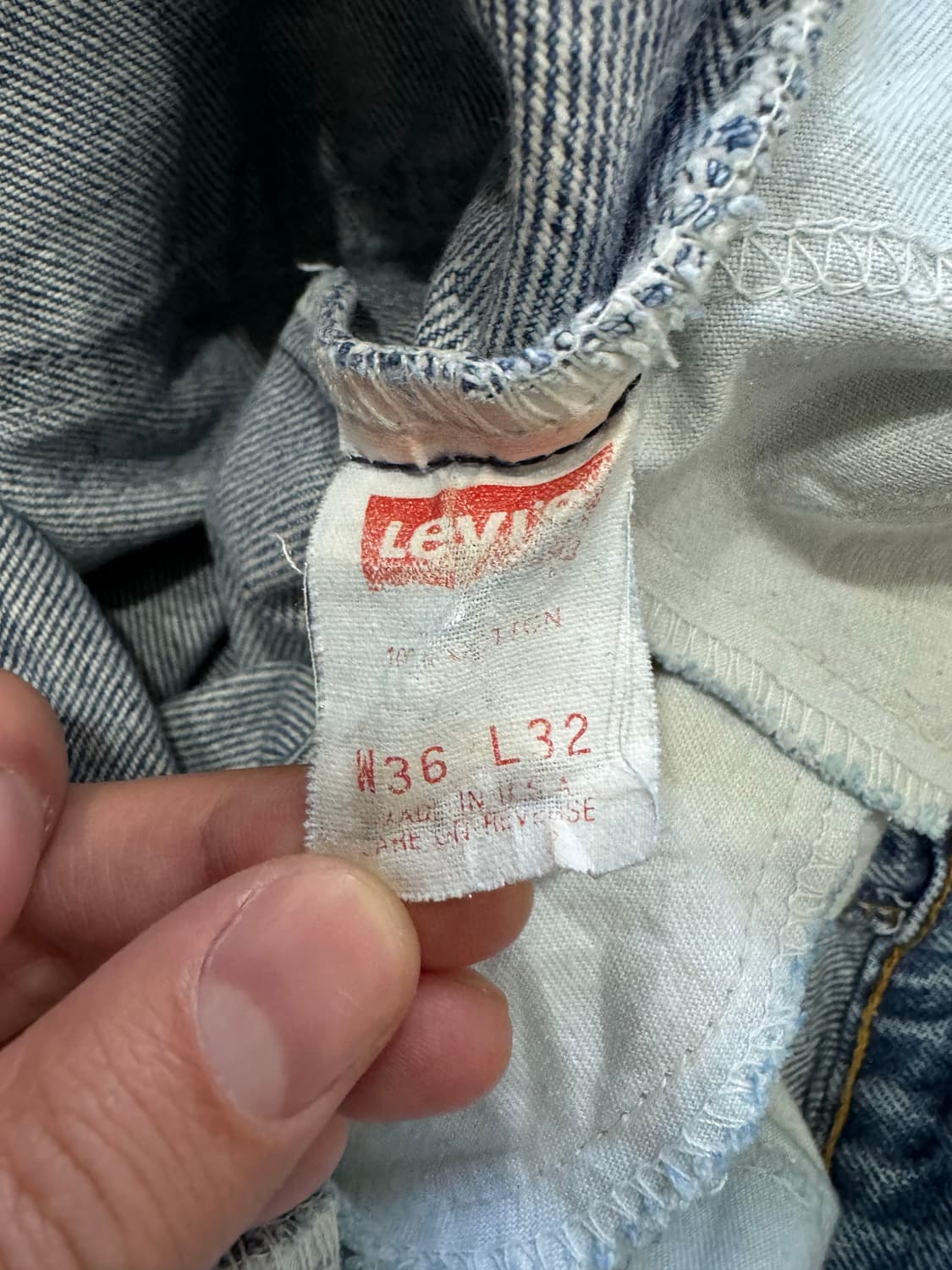 90s USA 리바이스 517 미디움 블루 데님 36 상품이미지4
