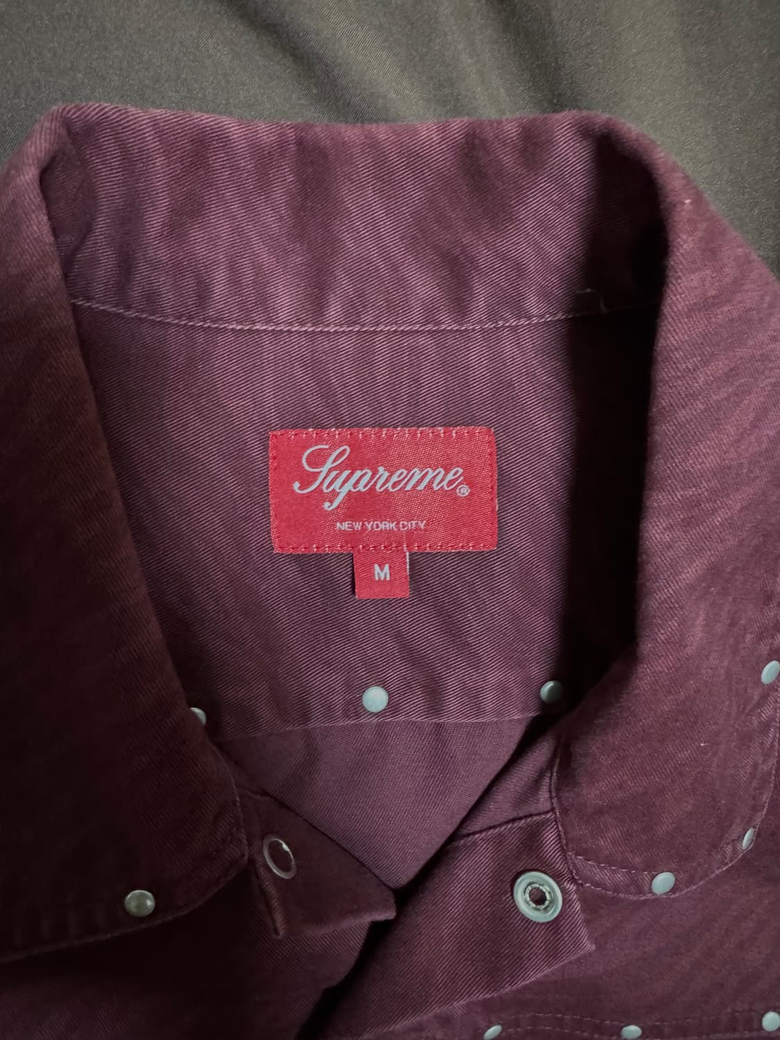 [M] 슈프림 스터드 워크 재킷 버건디 - 22FW 상품이미지6