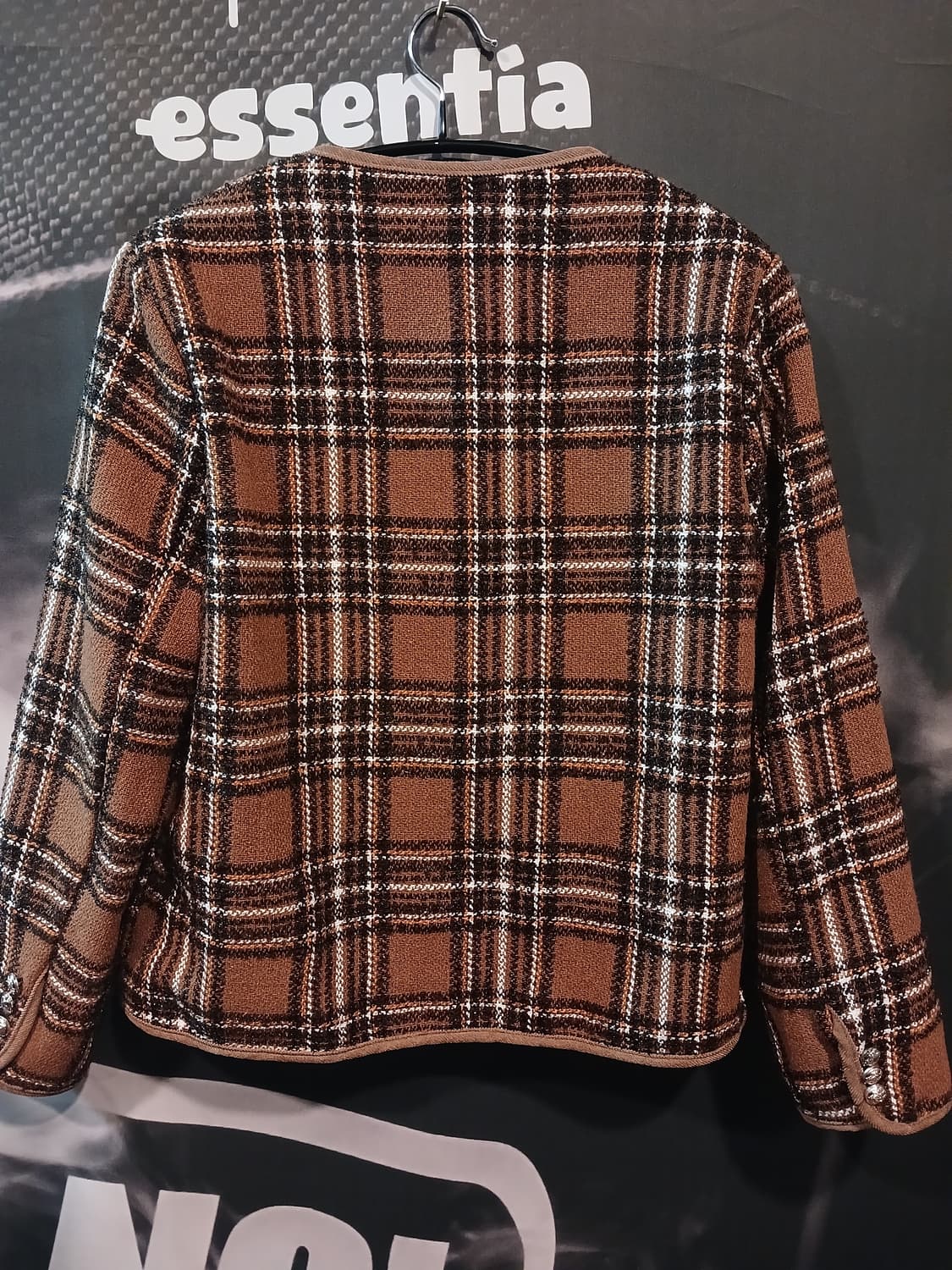 FOCUS 트윙클 체크 트위드자켓 상품이미지2