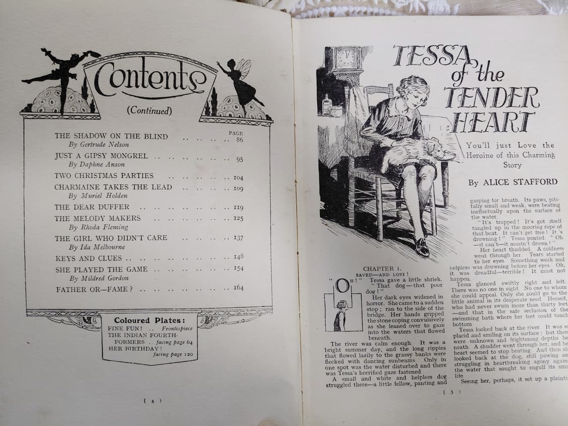 Antique )1933년 소녀 연감 앤틱북 상품이미지8