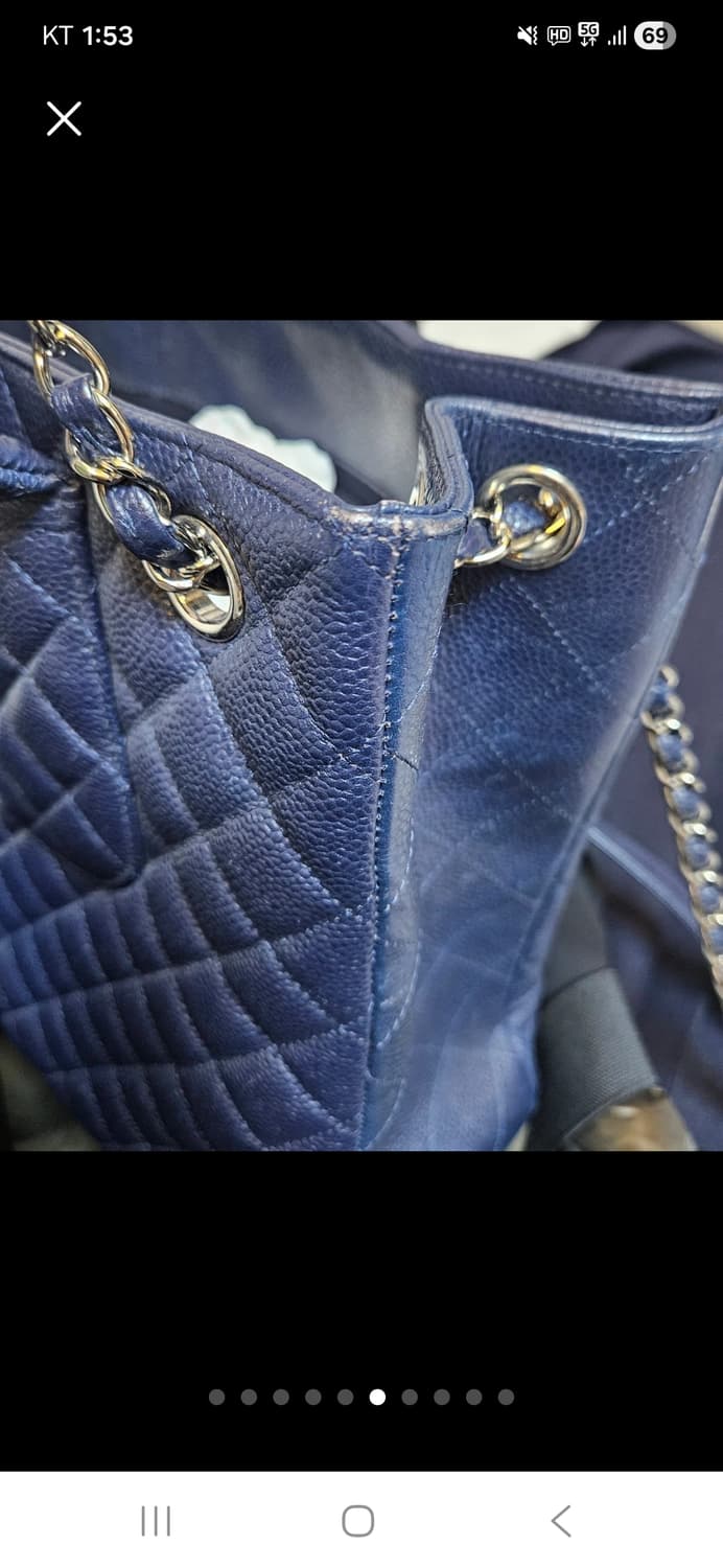샤넬 캐비어 플랩백 네이비 은장(정품)
 상품이미지6