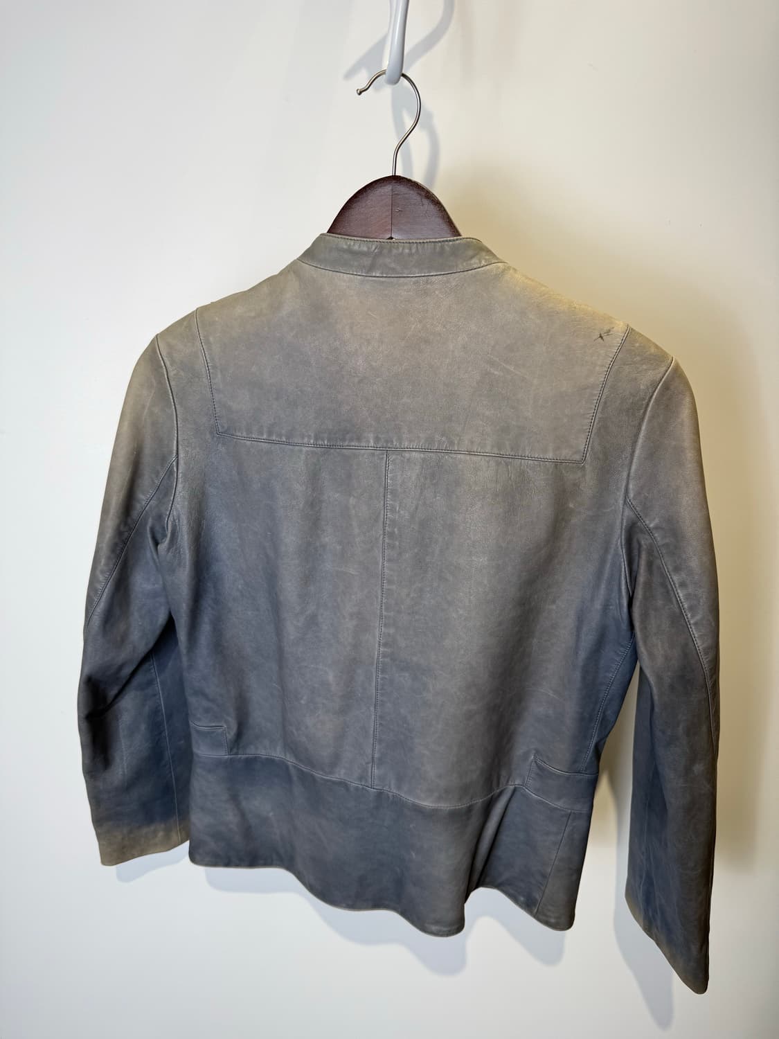 빈티지 질샌더 워싱 레더 자켓  상품이미지2