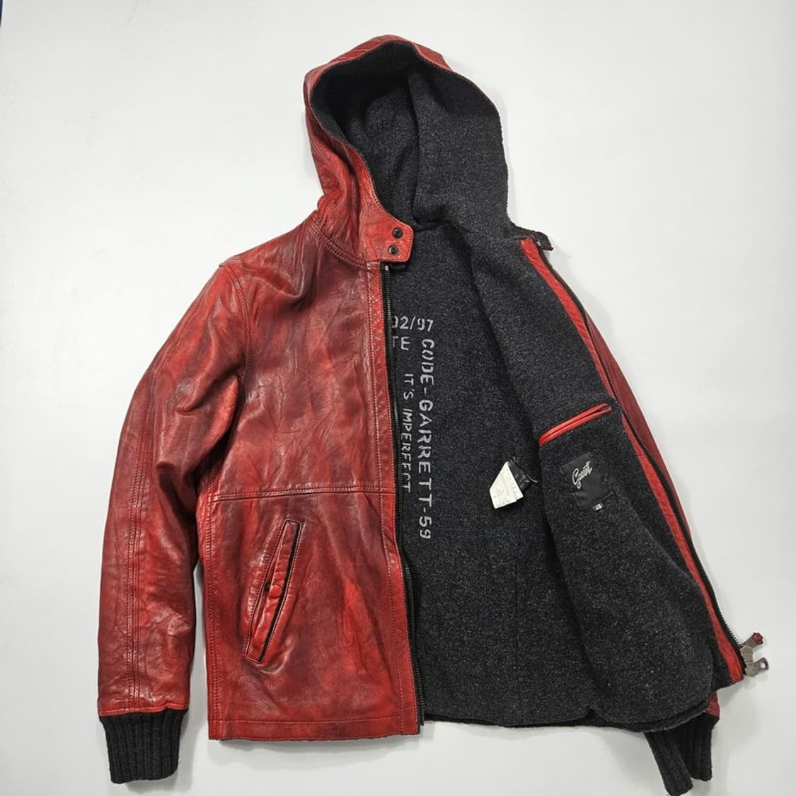 GARRETT 후디 양가죽 자켓 L 상품이미지5