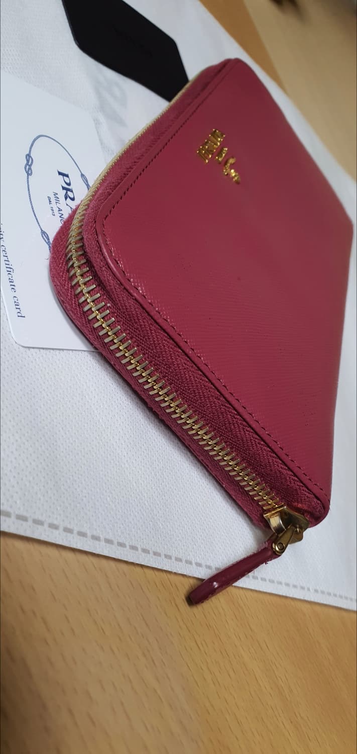 프라다 사피아노 장지갑/지갑 핑크 정품A급(보증서O) 상품이미지7