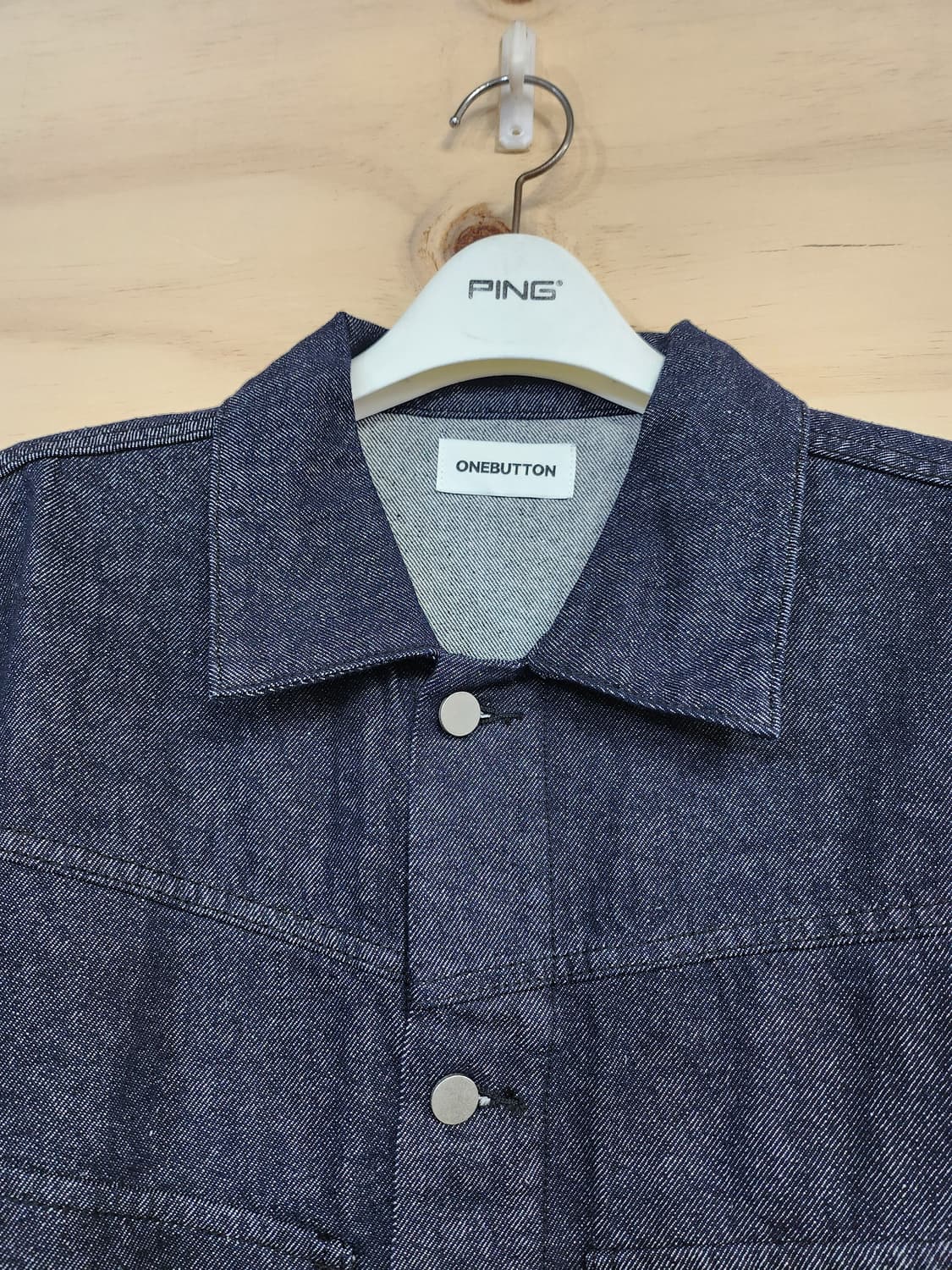361) 원버튼 데님 자켓 상품이미지5
