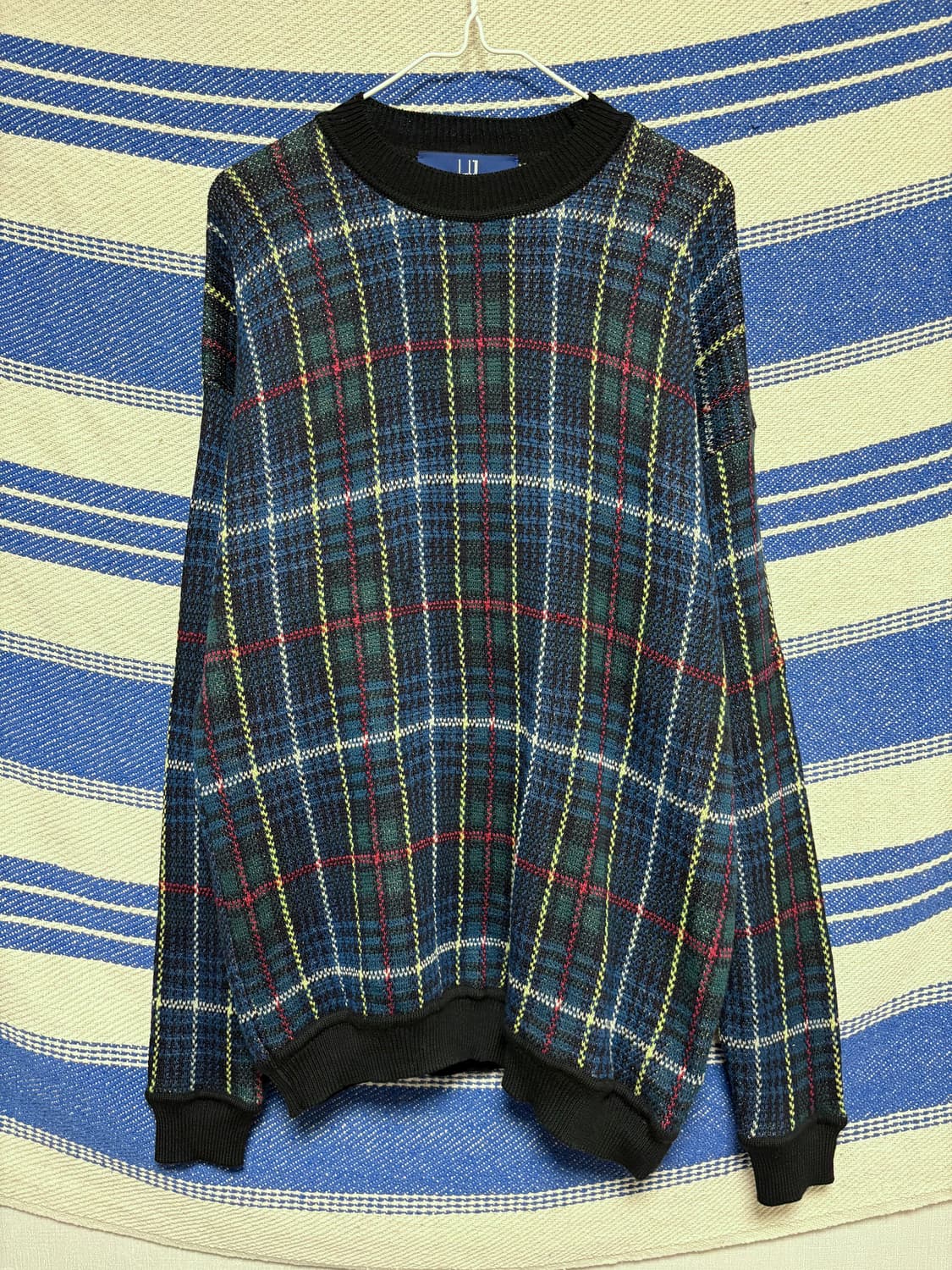 던힐 골프 울 멀티 타탄체크 니트 상품이미지1