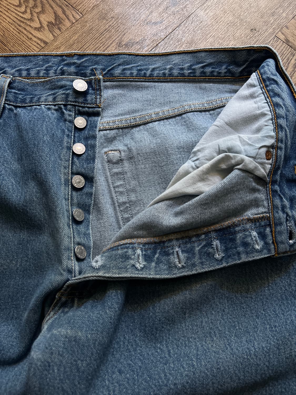 [38]00's 리바이스 501 Made in USA 데님 팬츠 S8 상품이미지3