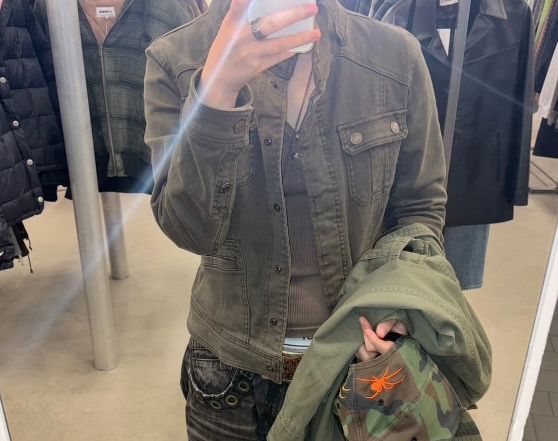 vintage highneck jacket 상품이미지3