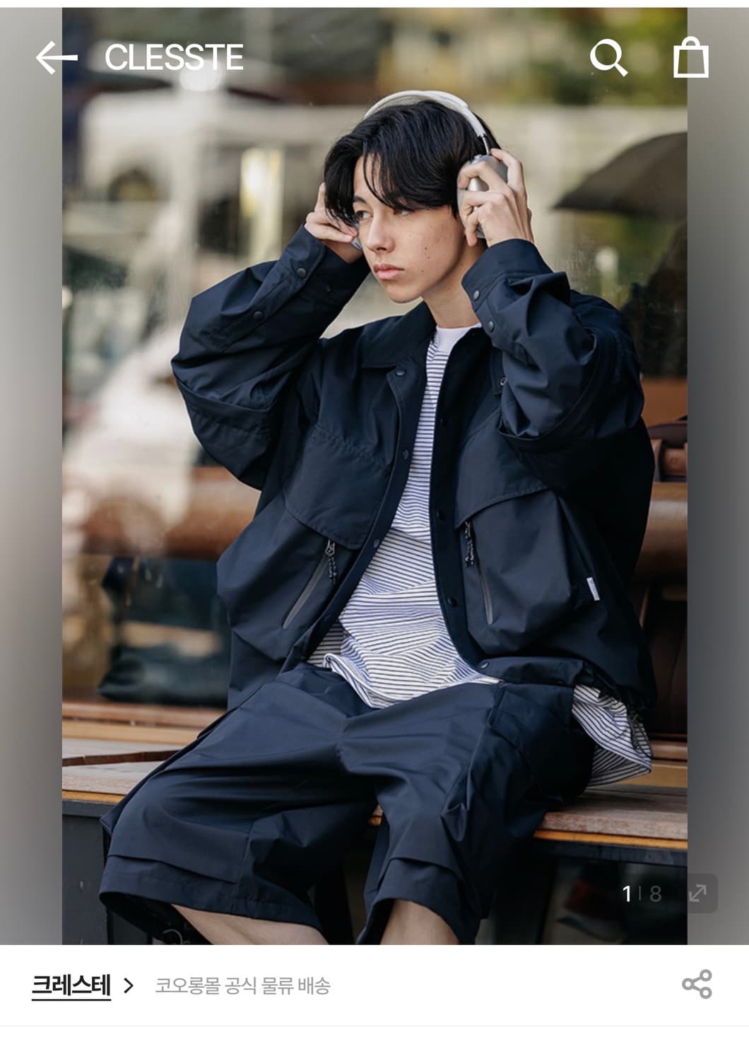 F사이즈) 크레스테 clesste 고어텍스 디테쳐블 셔츠 자켓 블랙 판매 상품이미지2