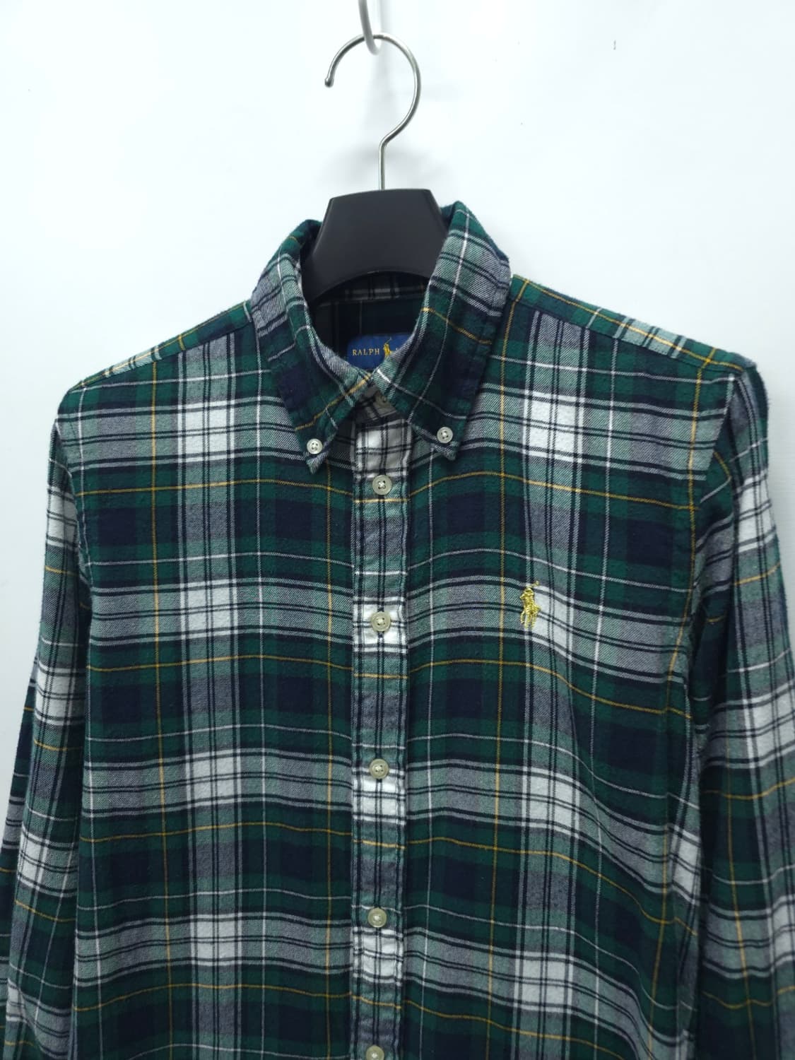 폴로랄프로렌 코튼 그린체크 셔츠 (XS) 상품이미지3