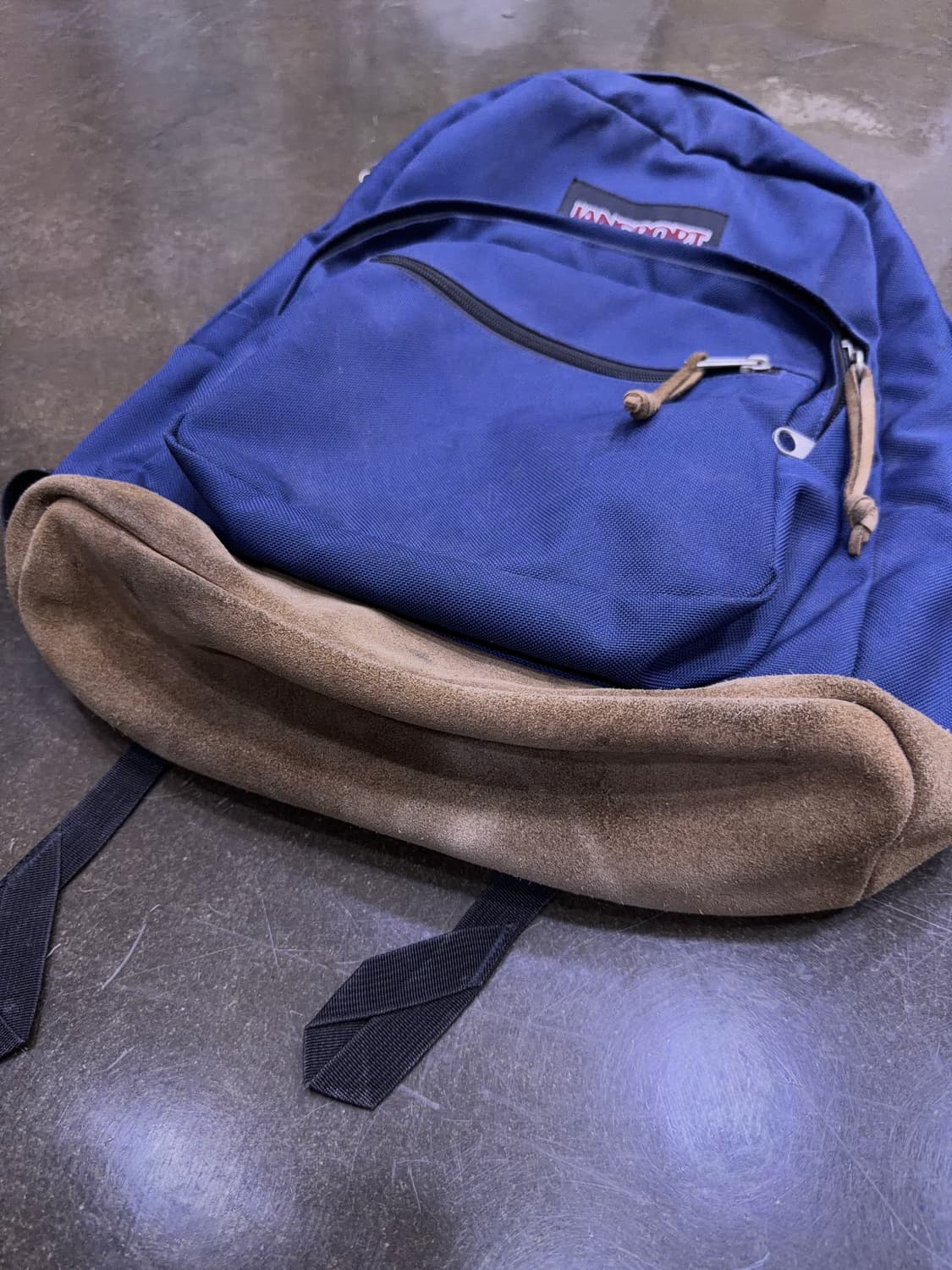 잔스포츠 라이트 스웨이드 배색 네이비 백팩 상품이미지5