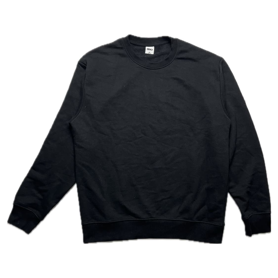 유니섹스 스파오 검정 맨투맨 중고 구제 빈티지 상품이미지1