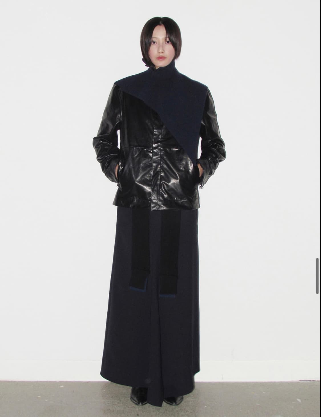 ÉÉ 모놀리스 레더 자켓 블랙 상품이미지4