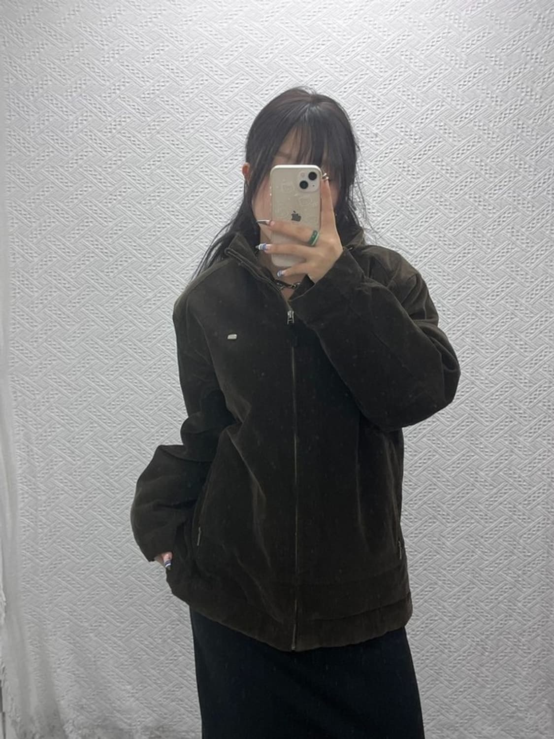 라코스테 빈티지 스틸로고 털안감 코듀로이 골덴 자켓 100 C07765 상품이미지1