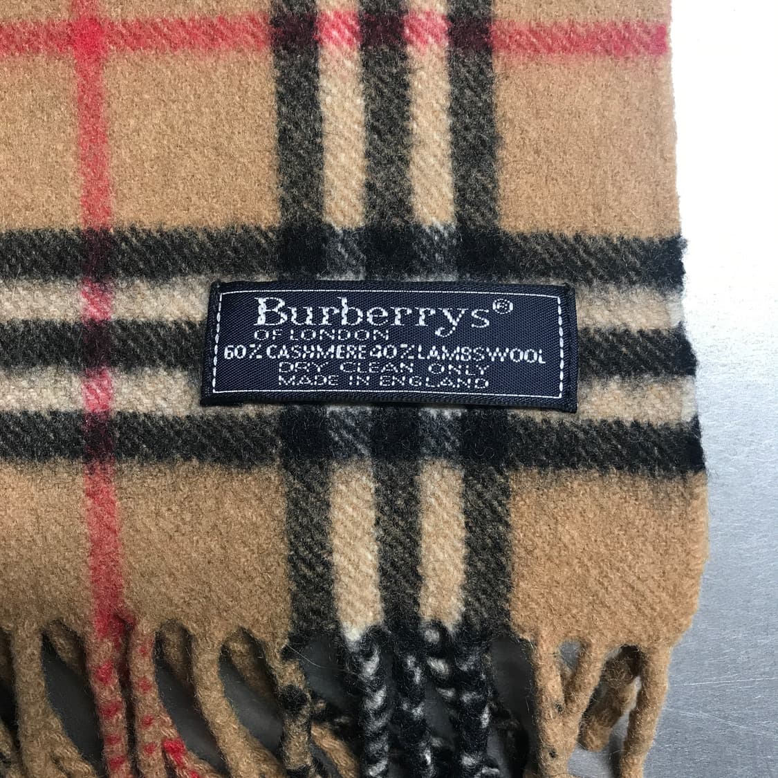 버버리 정품 캐시미어/램스울 머플러 베이지 상품이미지3