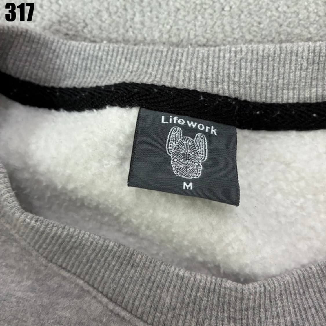 라이프워크 그레이 기모맨투맨 상품이미지3