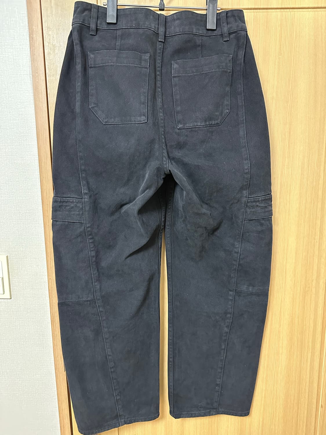 파브레가 월터 커브드 패널 팬츠 블랙 1사이즈 상품이미지2