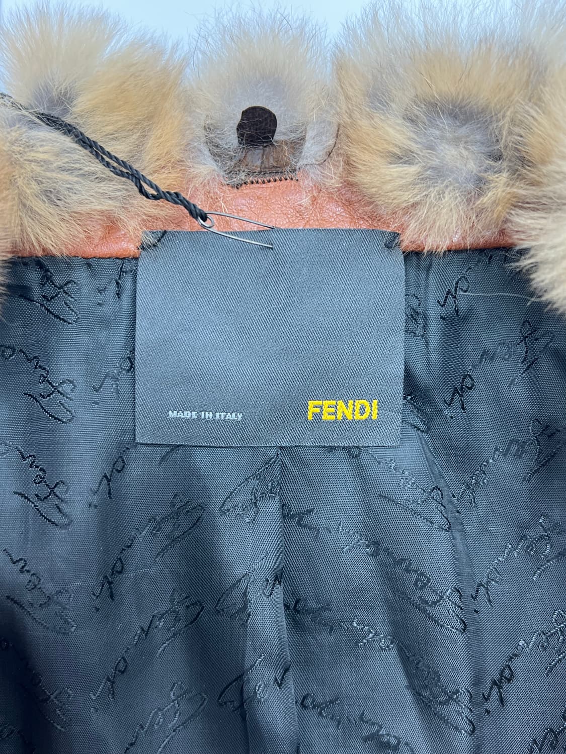 펜디 퍼 카라 바이커 레더 자켓 상품이미지4