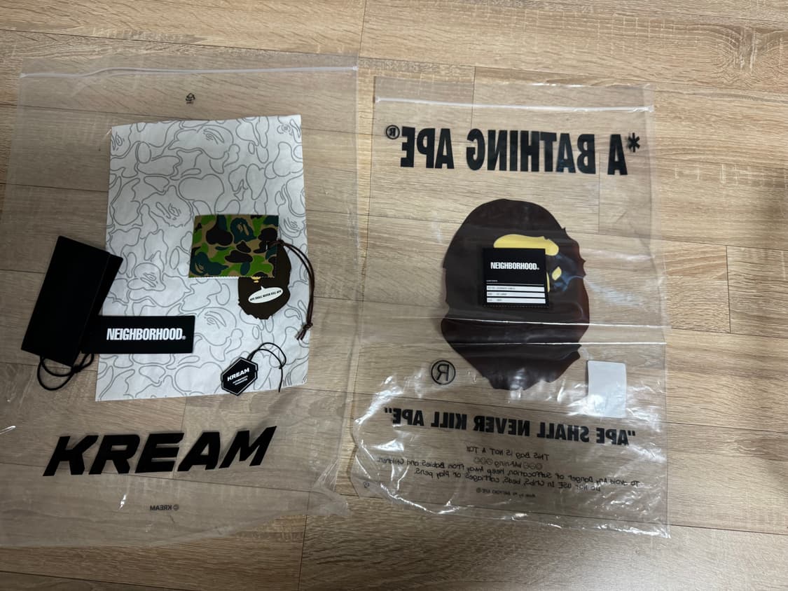 [XXL]베이프 x 네이버후드 트라이얼 카모 하프짚업 상품이미지5