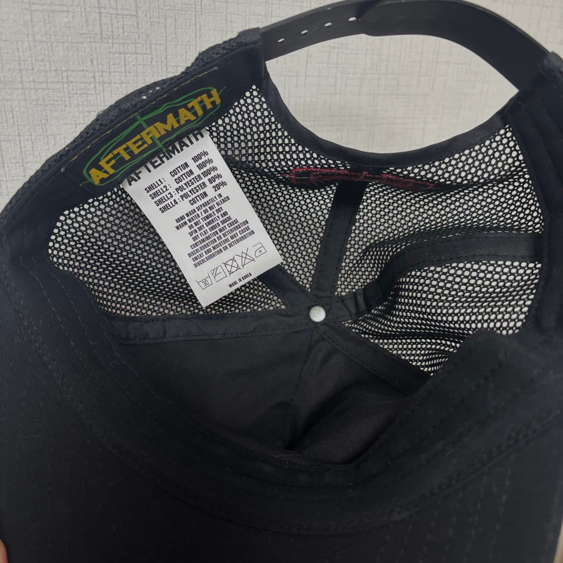 애프터매스 매쉬 볼캡 블랙 상품이미지4