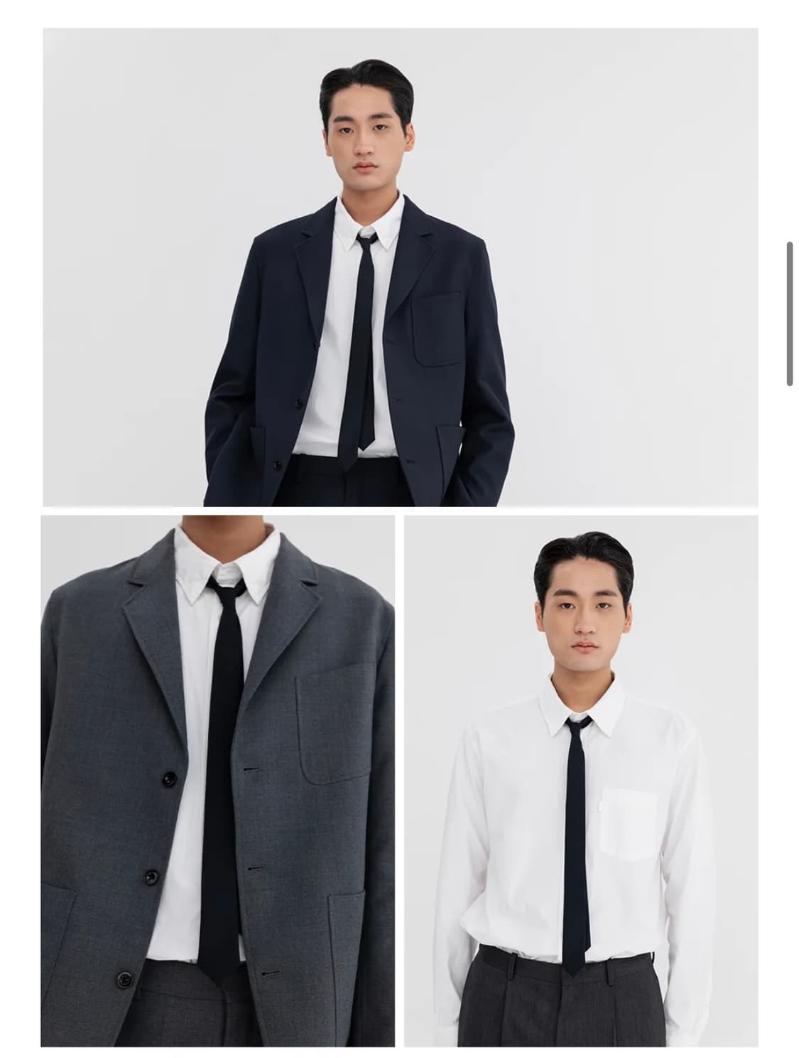 포터리 슬림타이 ( 미드 그레이 ) 상품이미지2