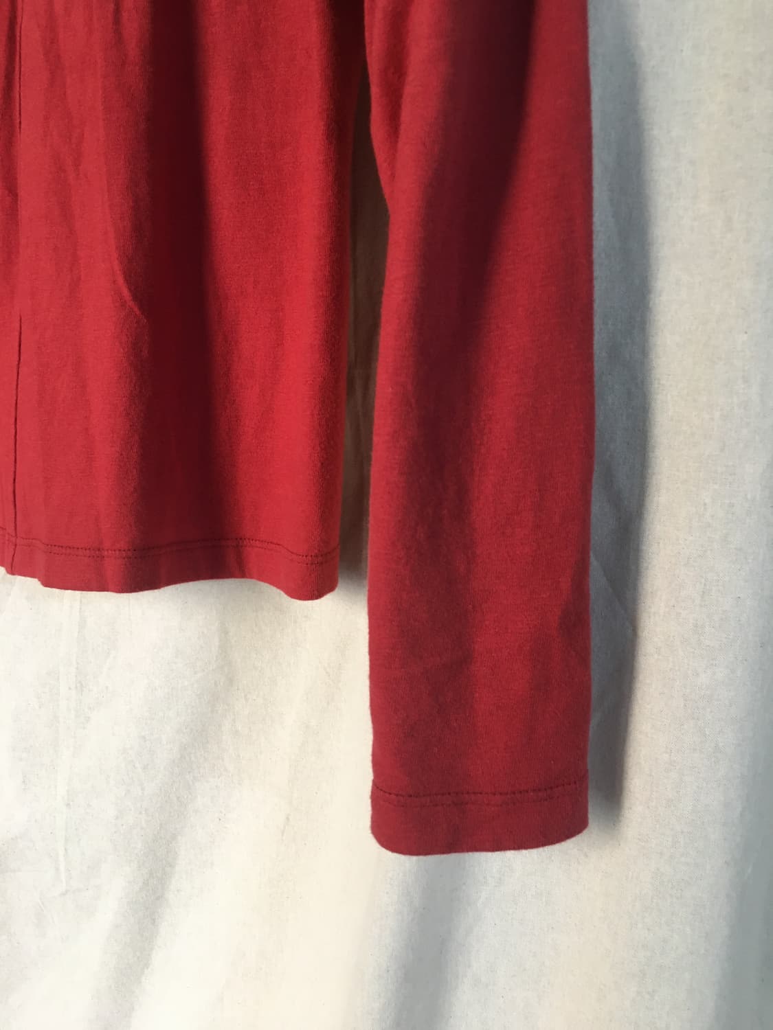 Cacele WOOL V-NECK LONG SLEEVE, RED 상품이미지9