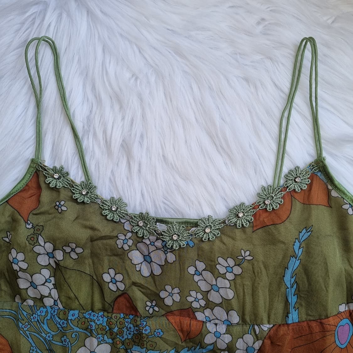 CLEF DE SOL 플라워 쉬폰 러플 롱나시 1949 상품이미지3