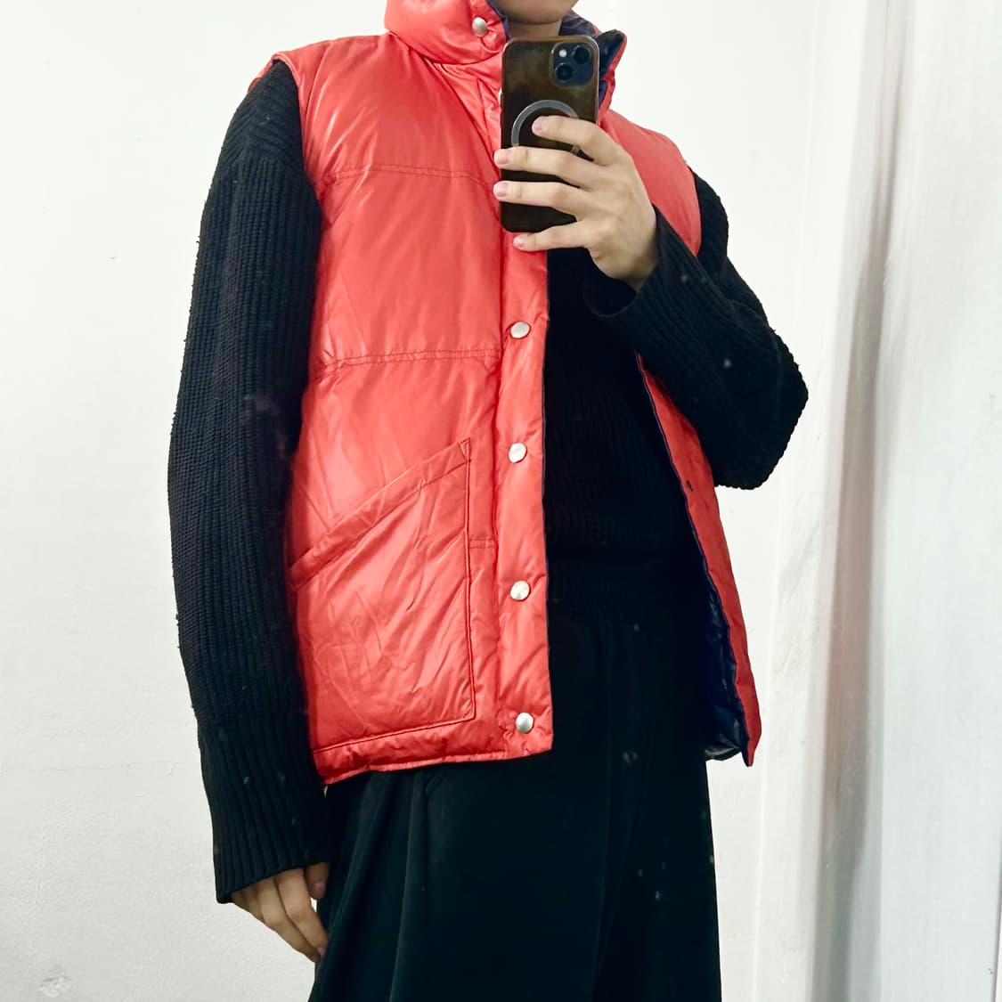 아비렉스 리버시블 구스다운 패딩 조끼 상품이미지6