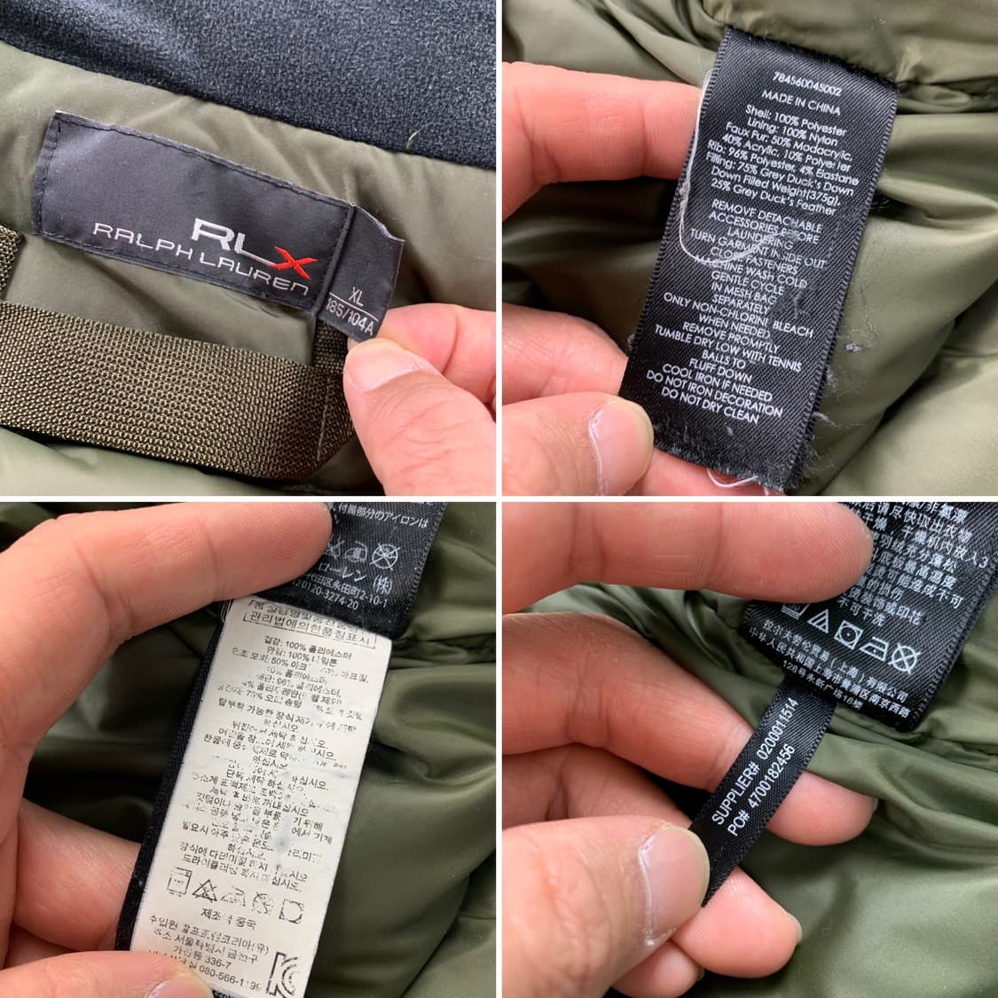 폴로 랄프로렌 RLX 로버 다운 파카 올리브 상품이미지9