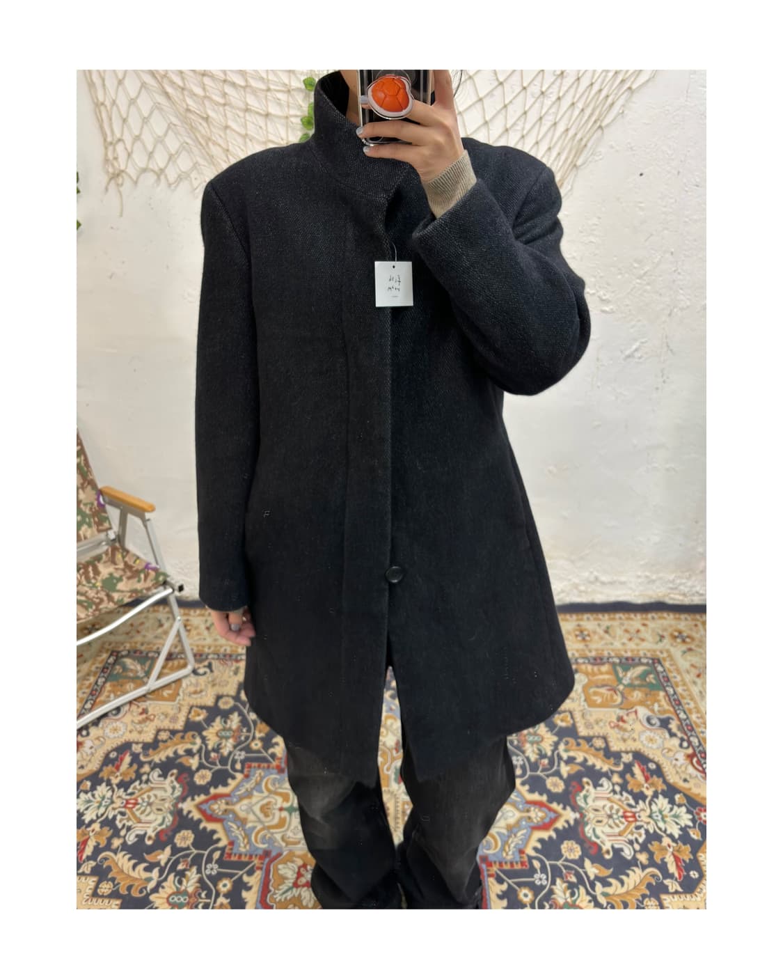 빈티지 앙고라 혼방 코트 상품이미지3