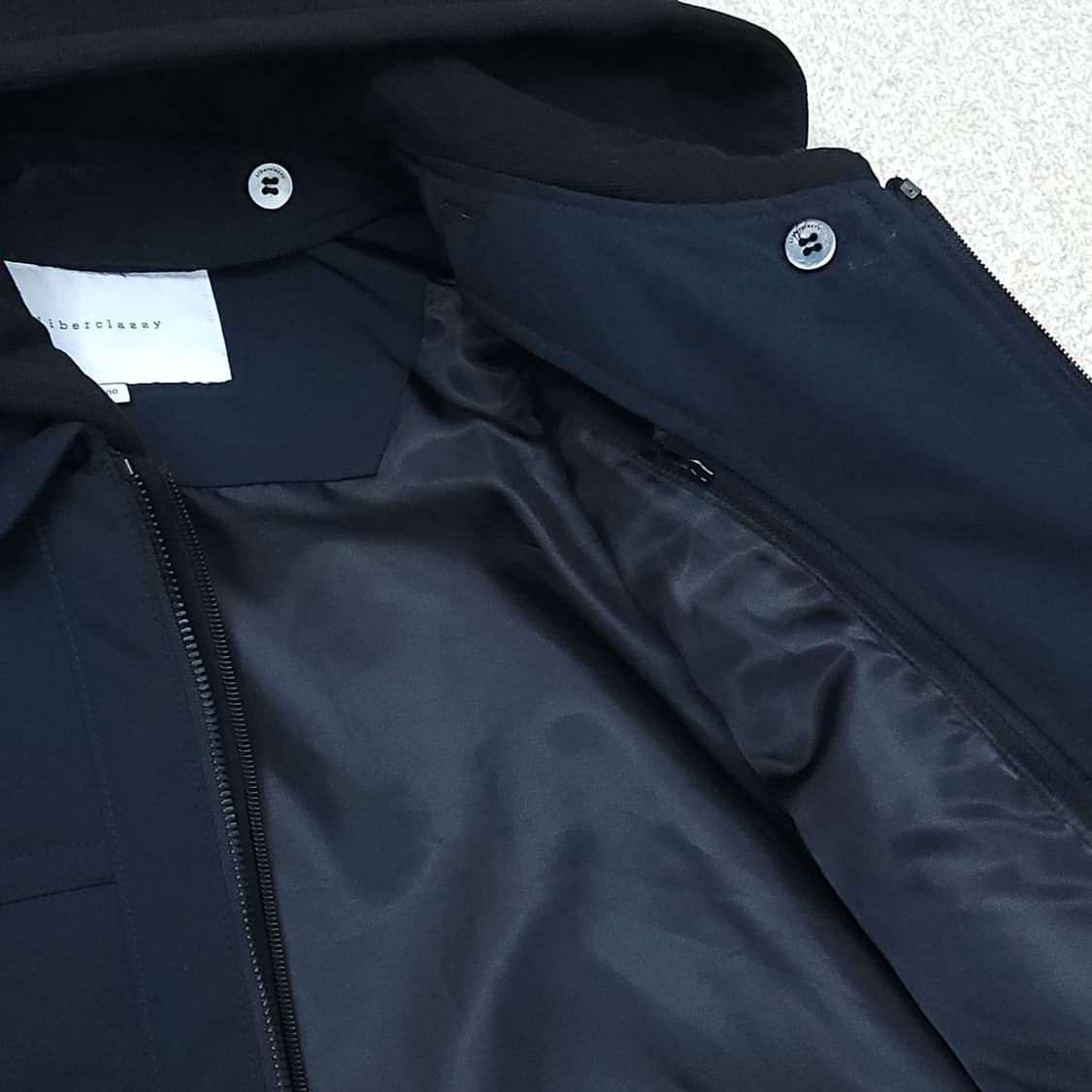 (100)리버클래시 남자 세미오버핏 후드 블루종 봄버 자켓 상품이미지9