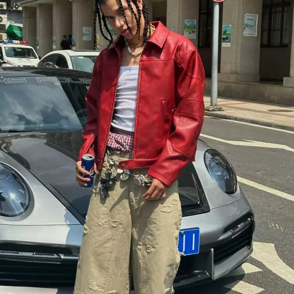 [M] steepc 레더 자켓  상품이미지2