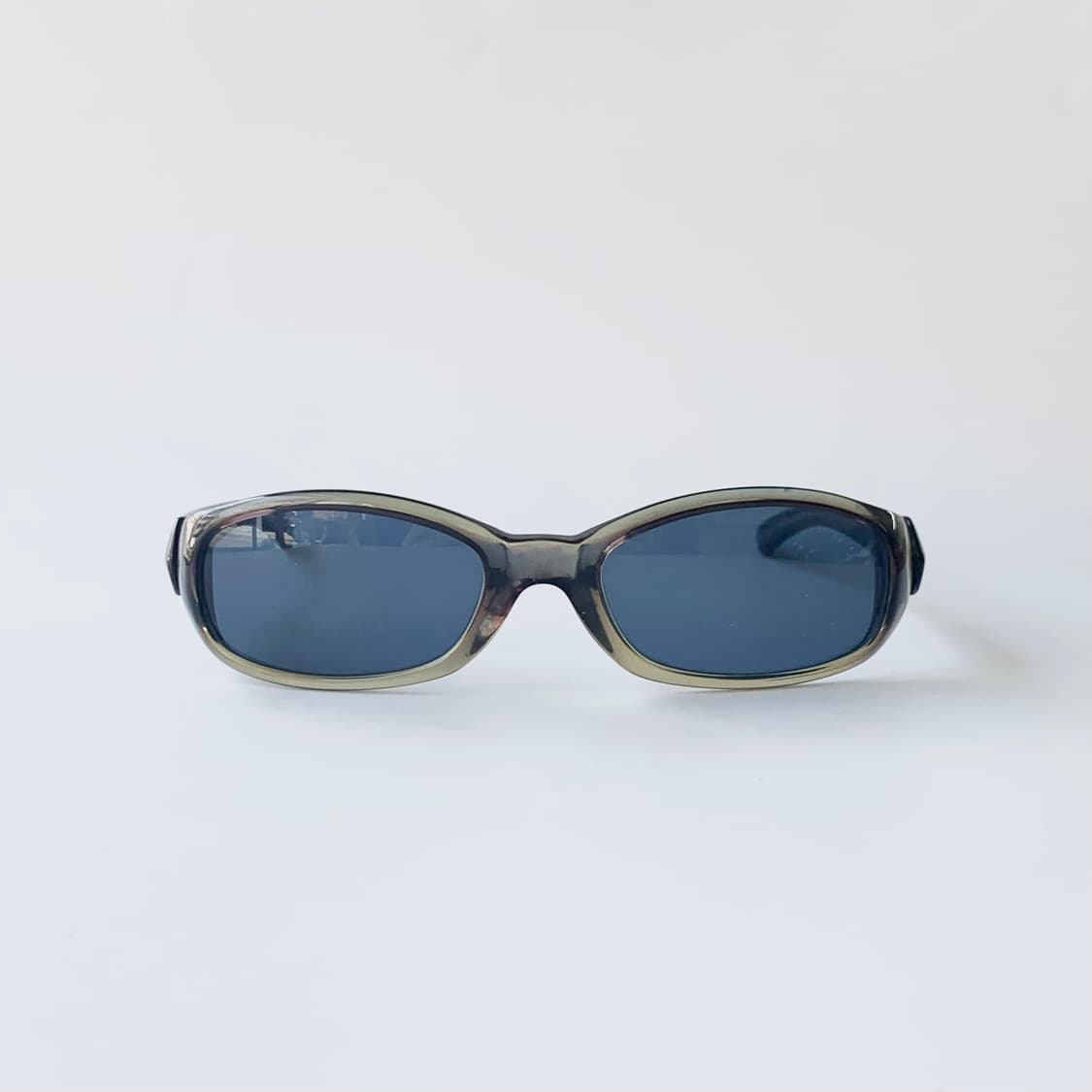 960 카키 오벌 사각 오버사이즈 남녀공용 뿔테 선글라스 상품이미지1