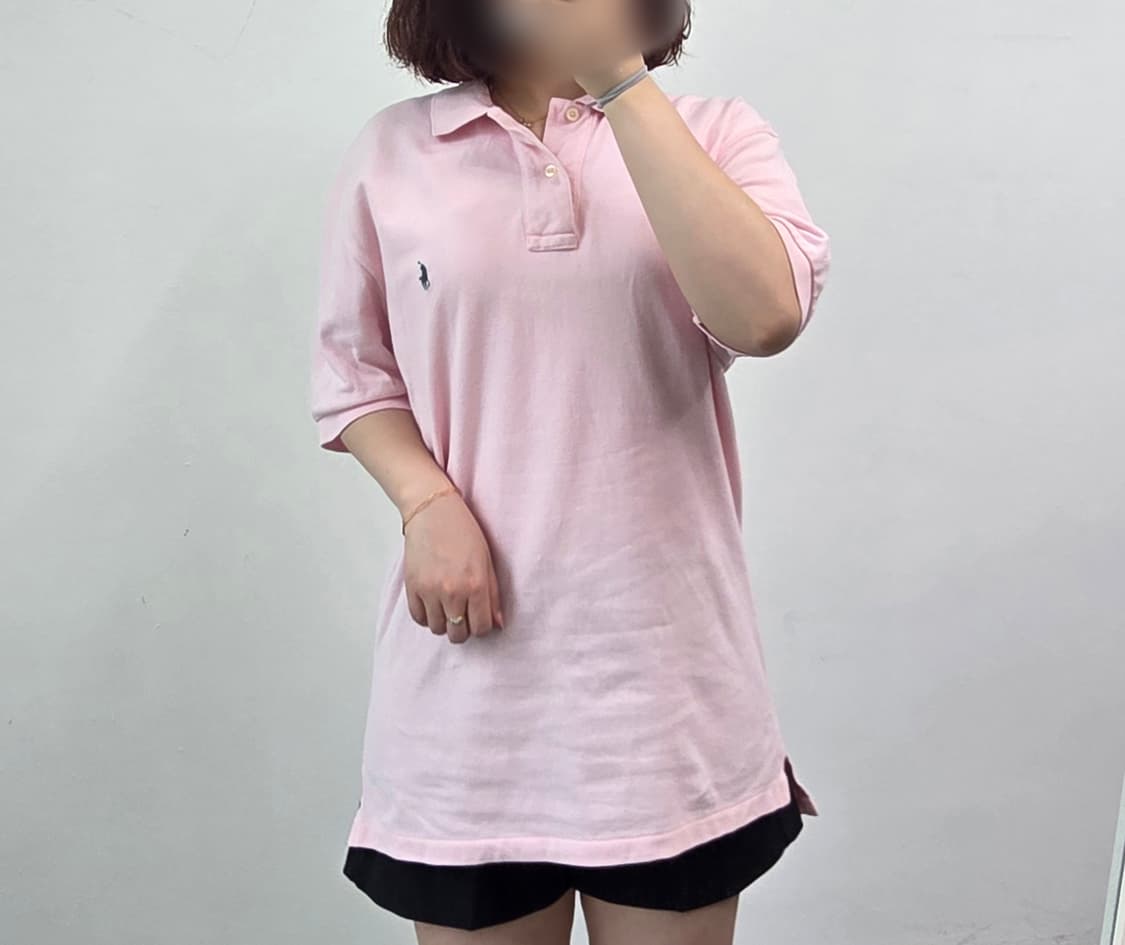 [프립]폴로 랄프로렌 클래식 핏 카라티 (연핑크)  상품이미지2