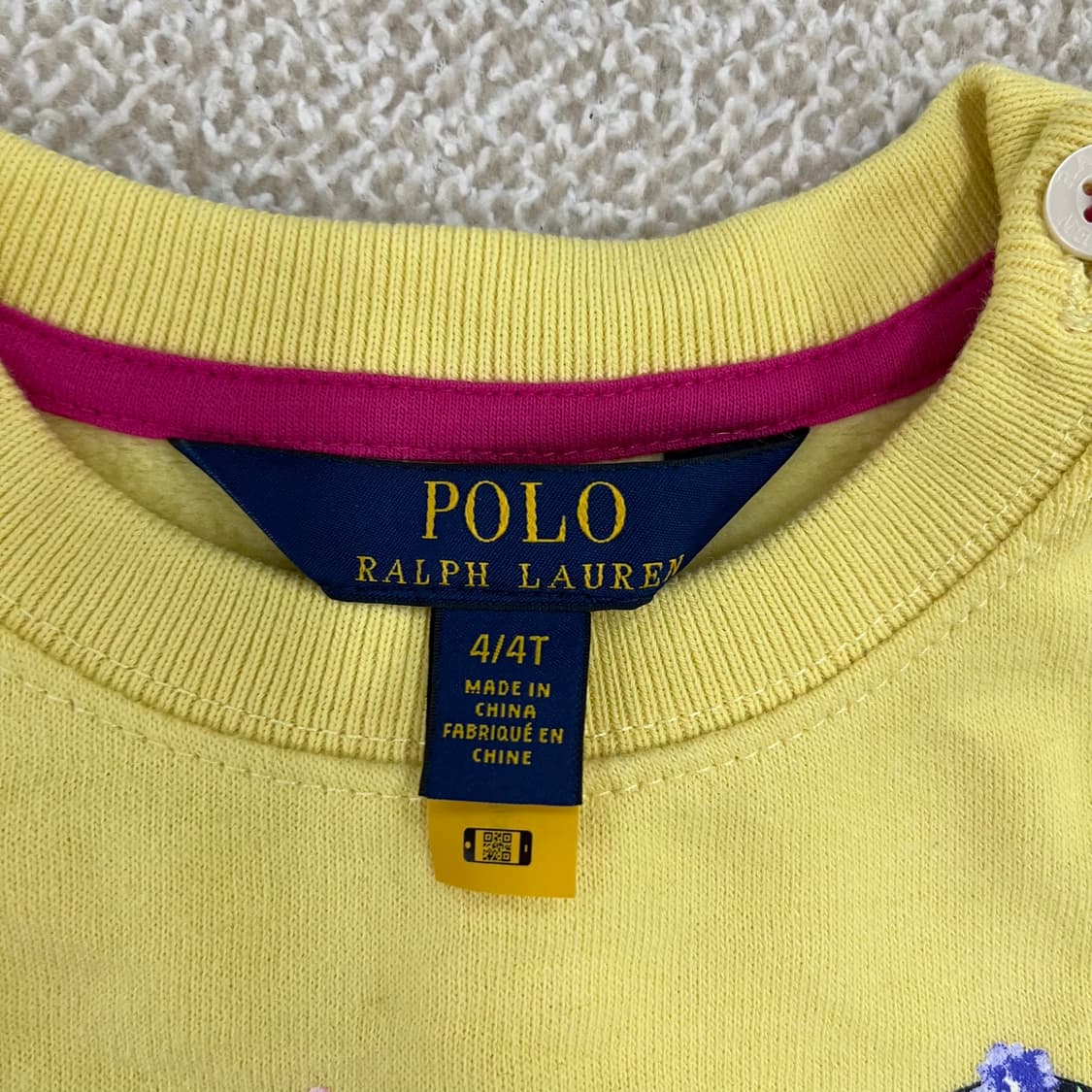 [110] 폴로랄프로렌 여아 플로럴 로고 플리스 원피스 스커트 0108M 상품이미지2