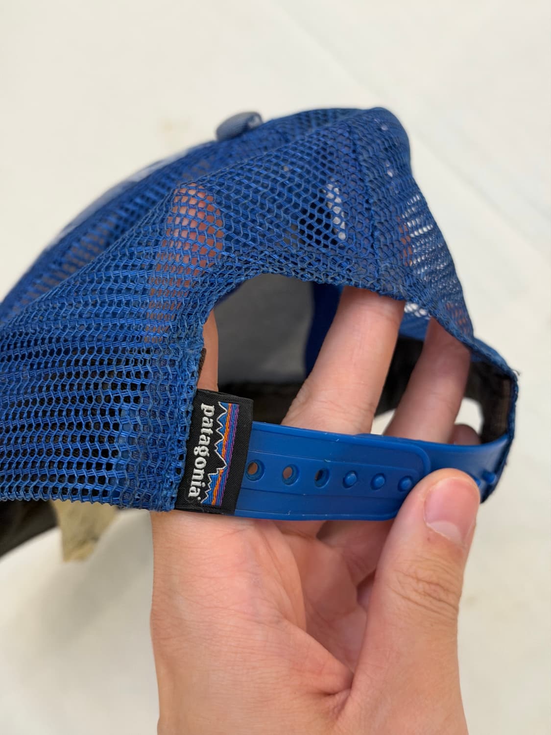 파타고니아 카모 메쉬 트러커 캡 블루 상품이미지3