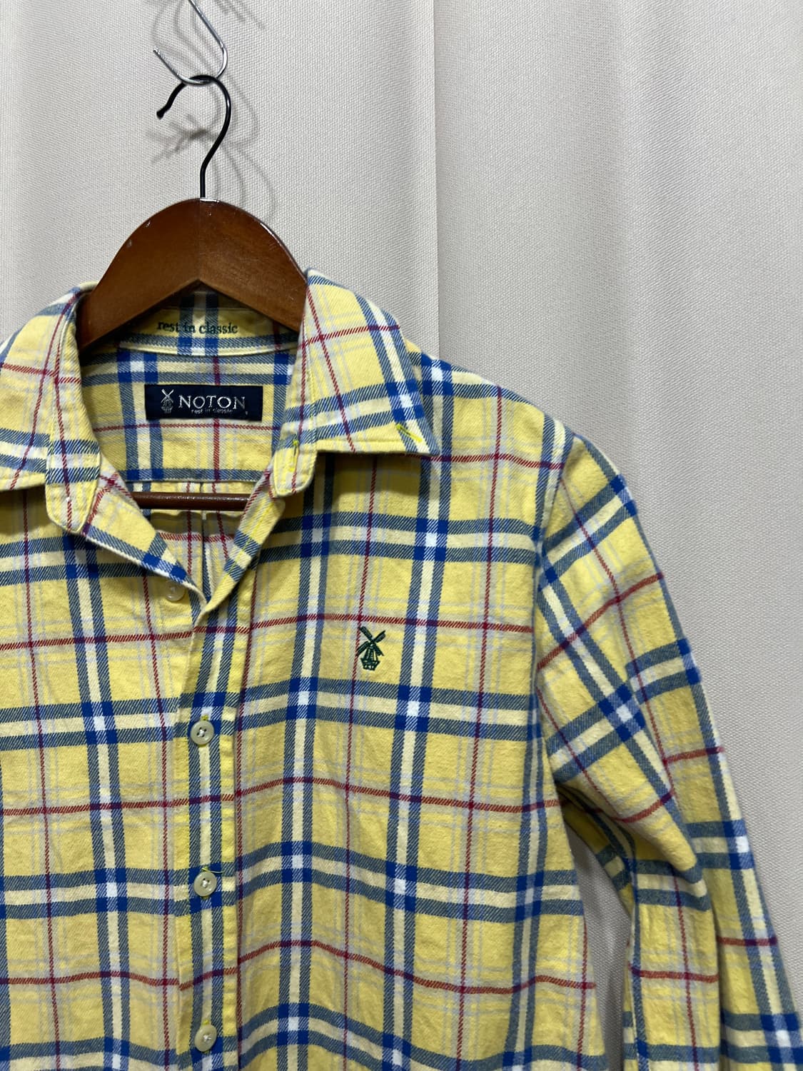 빈티지 체크 셔츠 상품이미지4