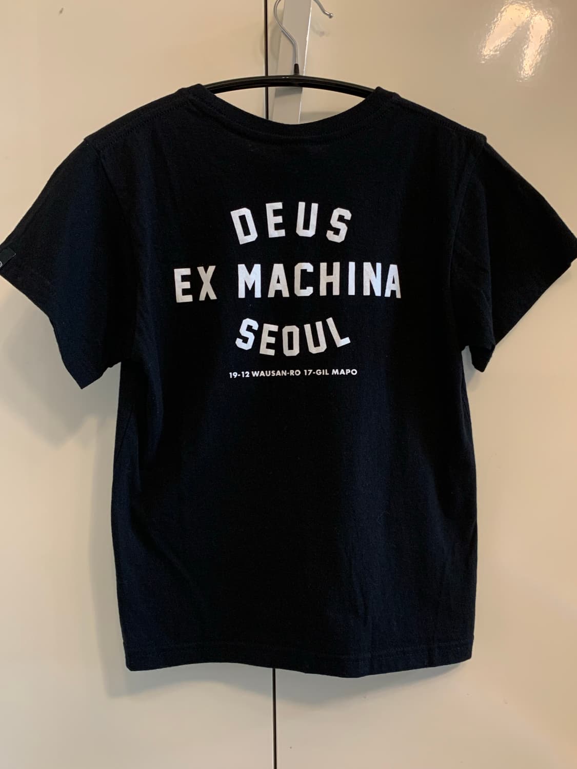 (키즈11) 데우스 엑스 마키나 서울 컬리지 티셔츠 블랙 상품이미지2