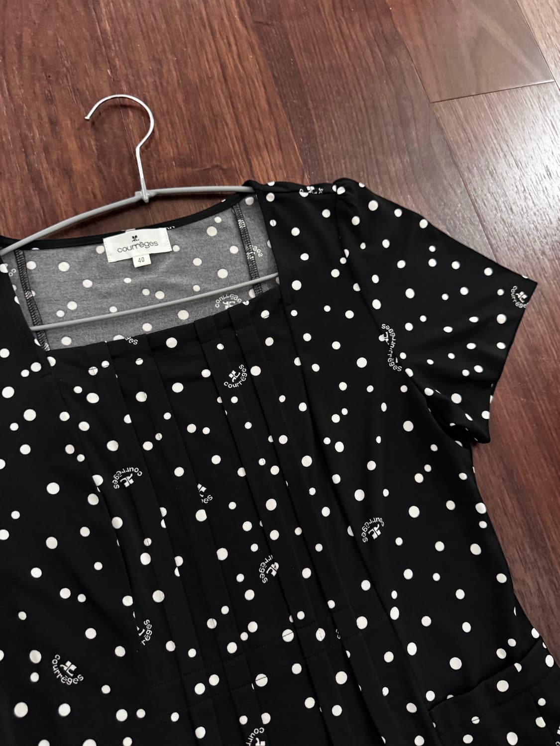 꾸레쥬 도트 미디 원피스 상품이미지2