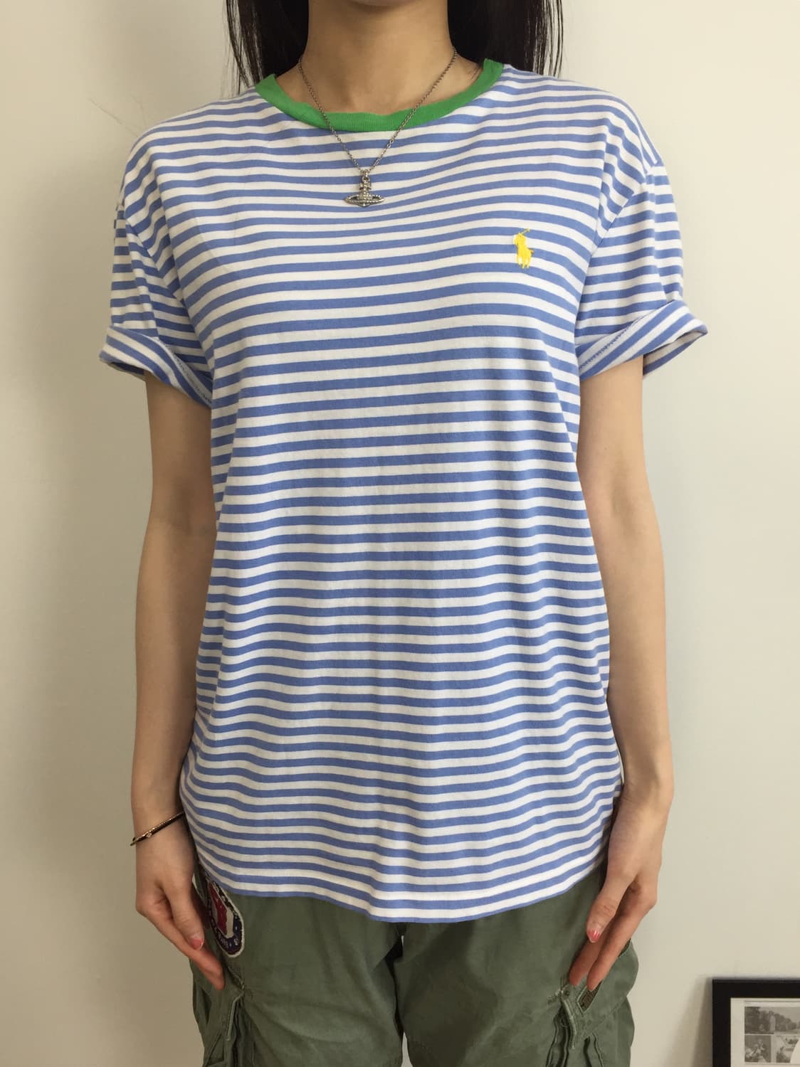 Polo Ralph Lauren Stripe Navy Tee 상품이미지3